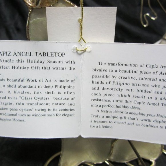 Vtg 80-90'S KMART TRIM A HOME CAPIZ ANGEL TABLETOP SET OF 3 ANGELS METAL W/CAPIZ - Picture 9 of 10